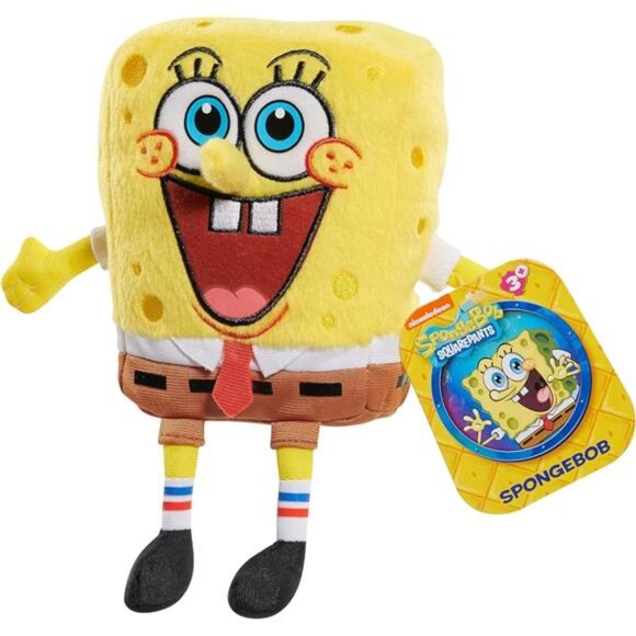 SpongeBob SquarePants 7-inch Small Bean Plush, Fun Collectible Size, Stuffed - Picture 5 of 6